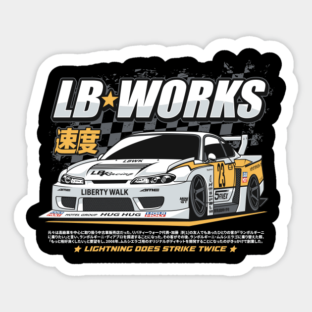 Silvia S13 LBWK Sticker by cturs